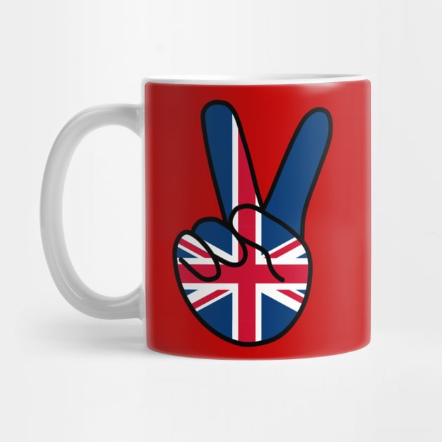 UK Flag V Sign by DiegoCarvalho